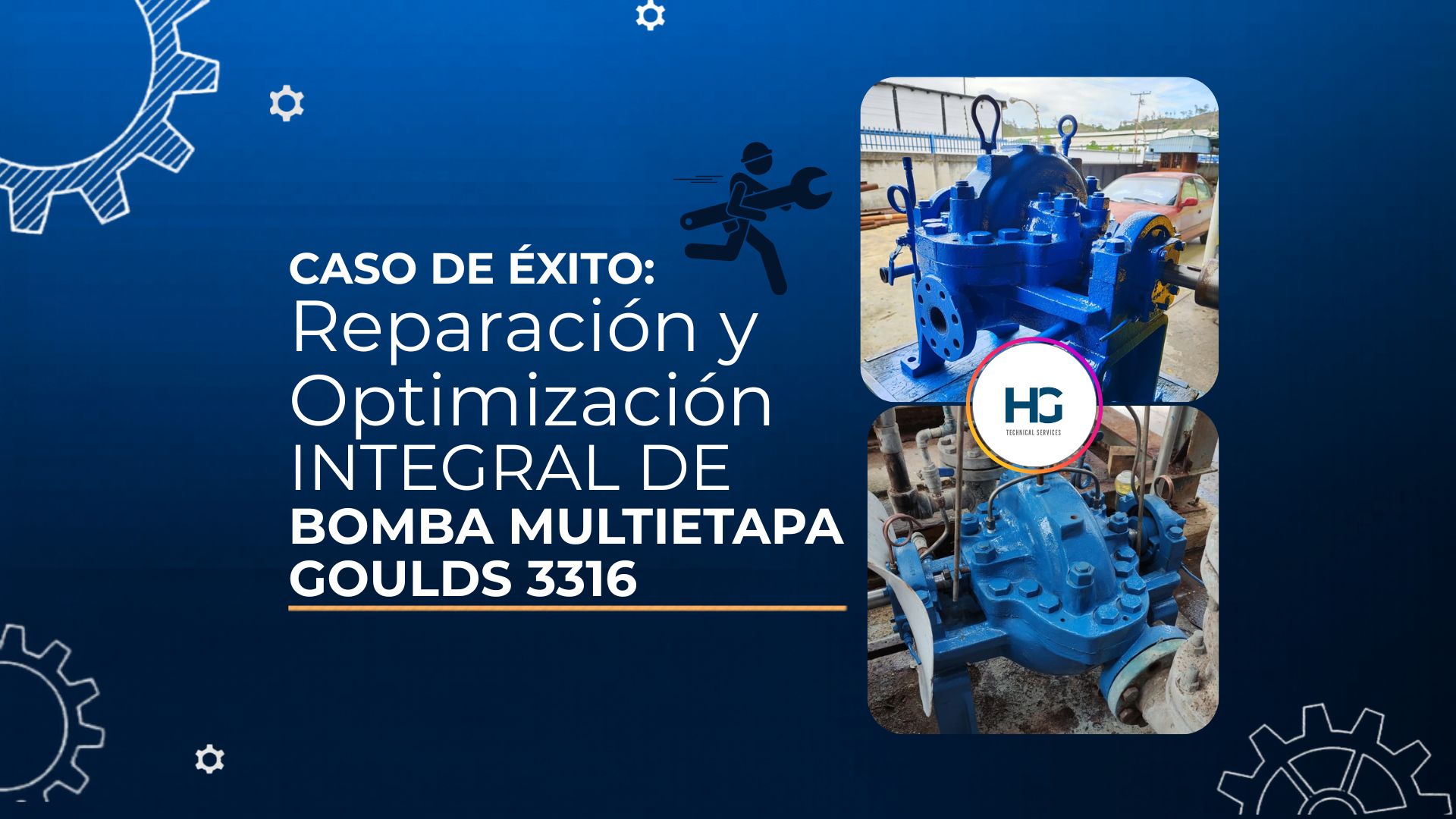 Imagen principal del proyecto Reparación Integral y Optimización de Bomba Multietapa Goulds 3316